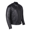 HMM543 High Mileage Premium Men's Black Leather Jacket