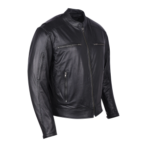 HMM543 High Mileage Premium Men's Black Leather Jacket