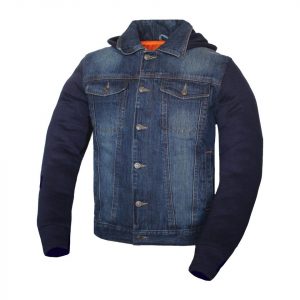 New Motorcycle Premium Denim Jacket with Concealed Carry Pockets