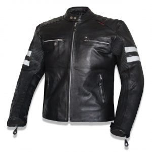 Mens Motorcycle Black Premium Leather Jacket