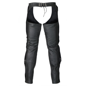Motorcycle Zip-Out Insulated Pant Style Zipper Pocket Leather Chaps