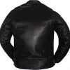 Womens New Biker Naked Leather Jacket with Concealed Carry Pockets Red Flannel Liner