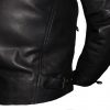 Womens New Biker Naked Leather Jacket with Concealed Carry Pockets Red Flannel Liner