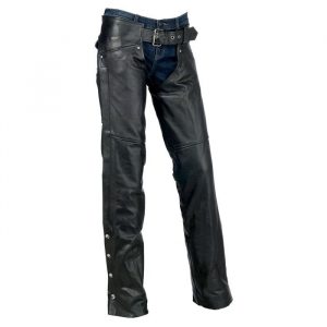 953 Motorcycle Leather Chaps Pants Biker Cowboy Riding Racing Black Genuine Leather Chaps