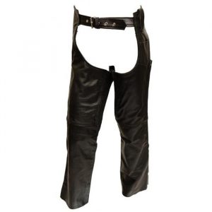 956 Motorcycle Leather Chaps Pants Biker Cowboy Riding Racing Black Genuine Leather Chaps