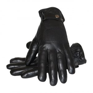 Motorcycle New Premium Deerskin Leather Handcrafted Black Gloves