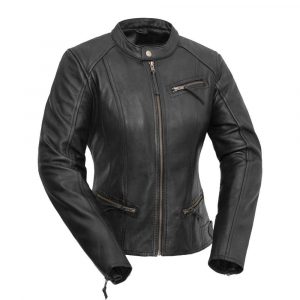 Motorcycle Vance Leather Ladies Premium Leather 3 Pocket Jacket