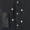 MOTORCYCLE MEN'S SINGLE BACK PANEL CONCEALED CARRY DENIM VEST