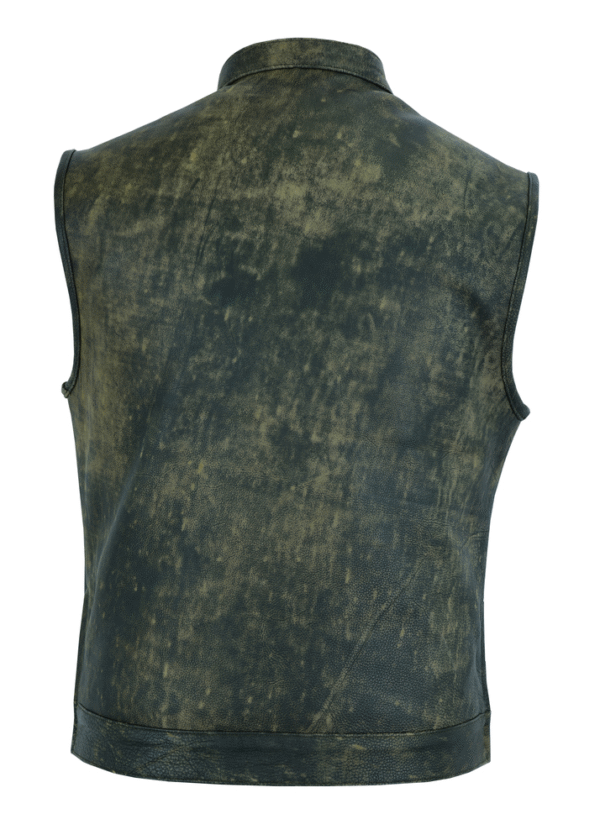 MOTORCYCLE MEN’S CONCEAL CARRY ANTIQUE BROWN VEST