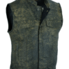MOTORCYCLE MEN’S CONCEAL CARRY ANTIQUE BROWN VEST