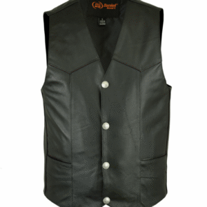 MOTORCYCLE MEN'S SINGLE BACK PANEL CONCEALED CARRY VEST