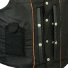 MOTORCYCLE MEN'S SINGLE BACK PANEL CONCEALED CARRY VEST
