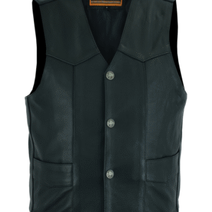 MOTORCYCLE ADVANCE MEN'S BUFFALO NICKEL HEAD SNAP VEST