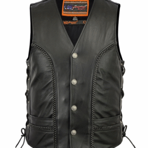 MOTORCYCLE MEN'S BRAIDED VEST