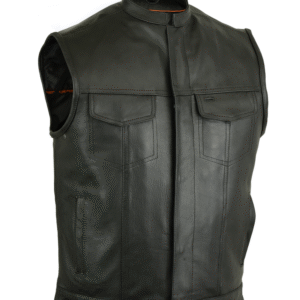 MOTORCYCLE UPGRADED STYLE GUN POCKETS, HIDDEN 10'' GUN METAL ZIPPER, SIDE ZIPPERS