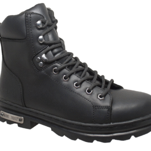 MOTORCYCLE MEN'S 6" ZIPPER LACE BIKER BOOT