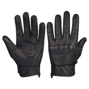 Motorcycle Men's Premium Leather Perforated Glove