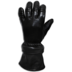Motorcycle Convertible Zip Off Gauntlet Deerskin Leather Gloves