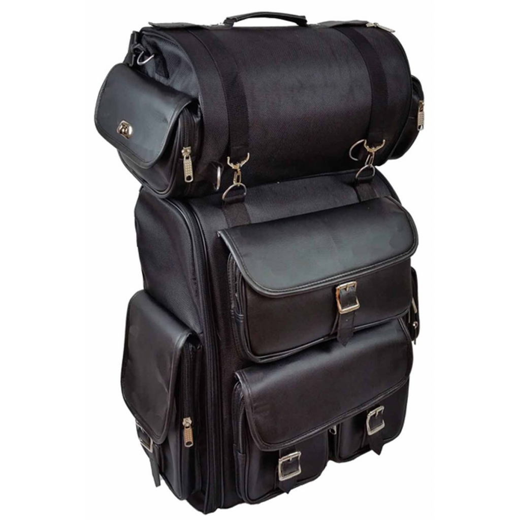 Motorcycle Vance Leather Large Textile 2-Piece Travel Bag/Back Pack
