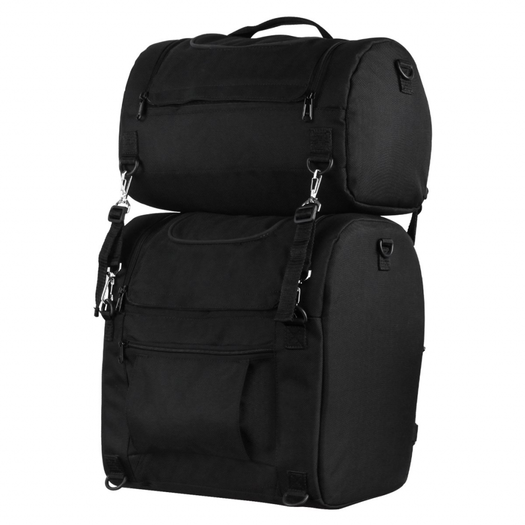 Motorcycle Large Heavy Duty Textile Sissy Bar Bag