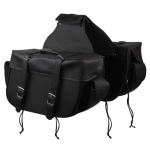 Motorcycle Big Zip Off and Throw Over Saddlebags With Outside Pockets