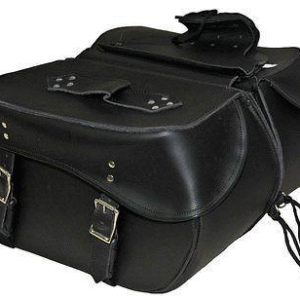 MotorcycleVance Leather 2 Strap Slant Design Saddle Bags