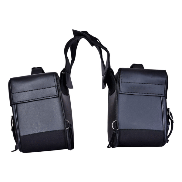 Motorcycle Vance Leather 2 Strap Saddle Bag with Carry Conceal Pocket - Image 1