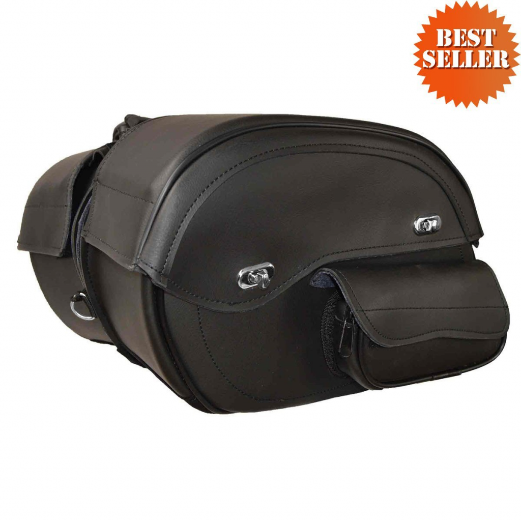 Motorcycle External Pocket Deluxe Throwover Saddlebags