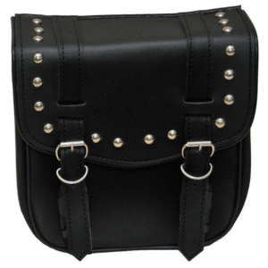 Motorcycle Vance Leather Small 2 Strap Studded Sissy Bar Bag