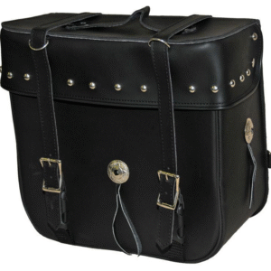Motorcycle Vance Leather Medium 2 Strap Studded Sissy Bar Bag