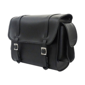 Motorcycle Small Black Braided Motorcycle Sissy Bar Bag