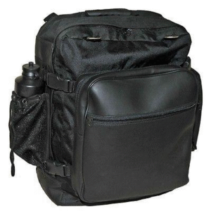 Motorcycle Vance Leather Heavy Duty MotorCycle Sissy Bar Travel Bag w/ Water Bottle
