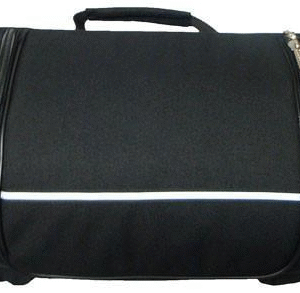 Motorcycle Vance Leather Textile Sissy Bar Roll Bag with 2 Side Pockets