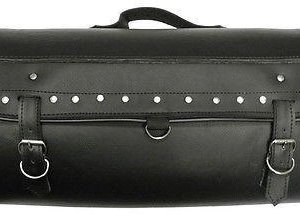 Motorcycle Vance Leather Medium Studded Sissy Bar Roll Bag