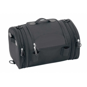 Motorcycle Expandable Trunk Bag W/Faux Leather Trim 10x10x16