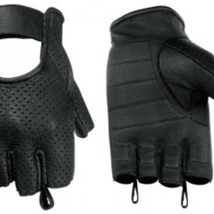 MOTORCYCLE PERFORATED FINGERLESS GLOVE