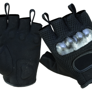 MOTORCYCLE SPORTY MESH FINGERLESS GLOVE
