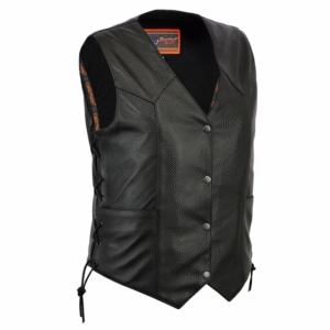 MOTORCYCLE WOMEN'S CLASSIC SIDE LACE VEST