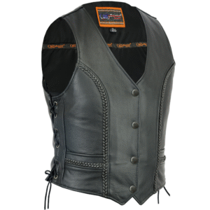 MOTORCYCLE WOMEN'S PREMIUM BRAIDED VEST