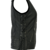 MOTORCYCLE WOMEN’S VEST WITH GROMMET AND LACING ACCENTS