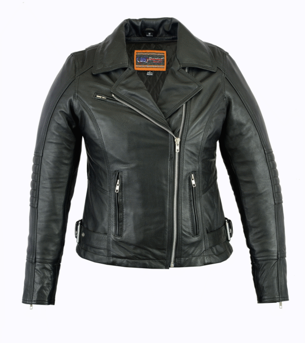 MOTORCYCLE WOMEN'S UPDATED LIGHTWEIGHT STYLISH M/C JACKET - Image 2