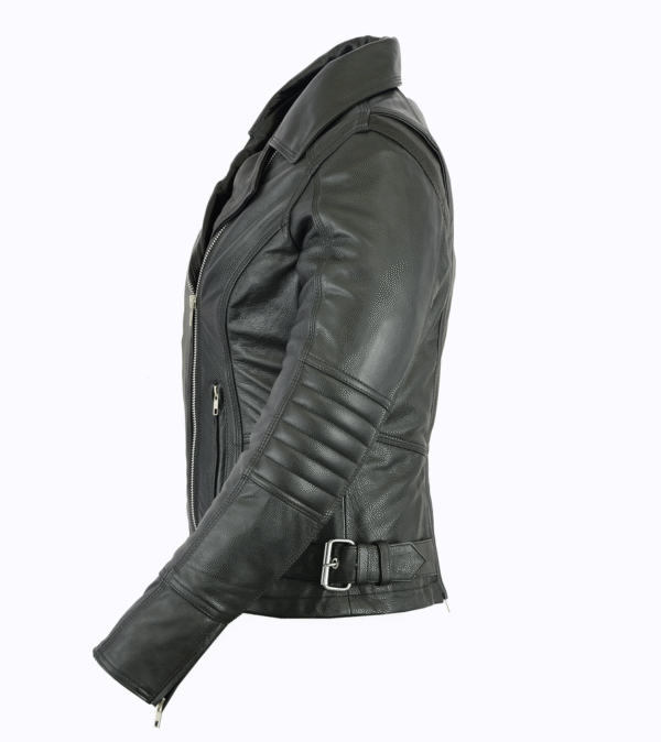 MOTORCYCLE WOMEN'S UPDATED LIGHTWEIGHT STYLISH M/C JACKET - Image 4