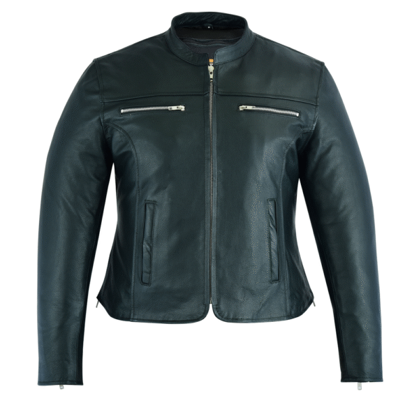MOTORCYCLE WOMEN’S FULL CUT JACKET /JAZZY LOOK