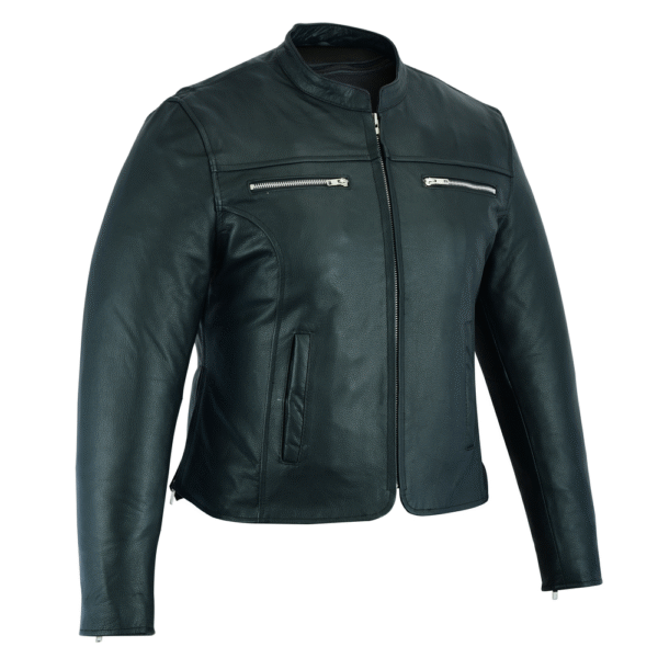 MOTORCYCLE WOMEN’S FULL CUT JACKET /JAZZY LOOK