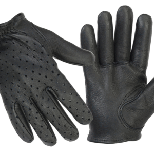 MOTORCYCLE PERFORATED POLICE STYLE GLOVE