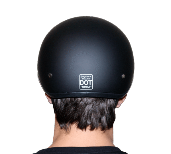 MOTORCYCLE D6-USA D.O.T. DAYTONA SKULL CAP - W/ USA