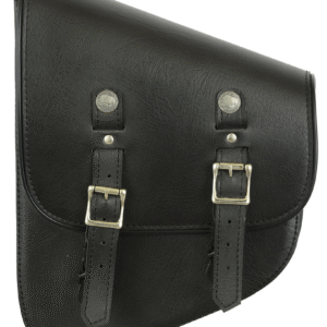 MOTORCYCLE DS4010L LEFT SIDE PREMIUM LEATHER SWING ARM BAG W/ BUFFALO SNAPS