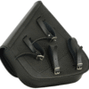 MOTORCYCLE DS5010L LEFT SIDE SYNTHETIC LEATHER SWING ARM BAG W/ BUFFALO SNAPS