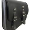MOTORCYCLE DS5010L LEFT SIDE SYNTHETIC LEATHER SWING ARM BAG W/ BUFFALO SNAPS
