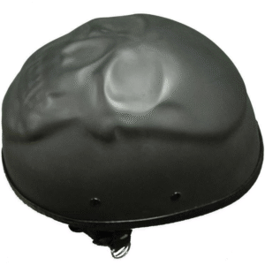 MOTORCYCLE Flat Black 3D Skull NOVELTY Helmet